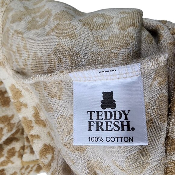 Teddy Fresh Boardwalk Terry Dress Womens Floral Print Size‎ L Terrycloth - Picture 5 of 7